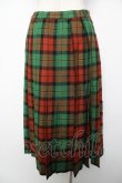 画像2: Jane Marple Dans Le Salon / ウールタータンタックスカート M グリーン Y-25-12-22-183-JM-PA-SZ-ZY (2)