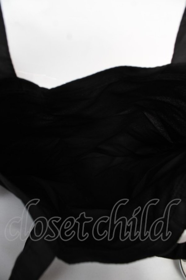 画像3: BABY, THE STARS SHINE BRIGHT / ブラックフリルトートバッグ  黒 Y-25-12-22-023-BA-BG-SZ-ZY (3)