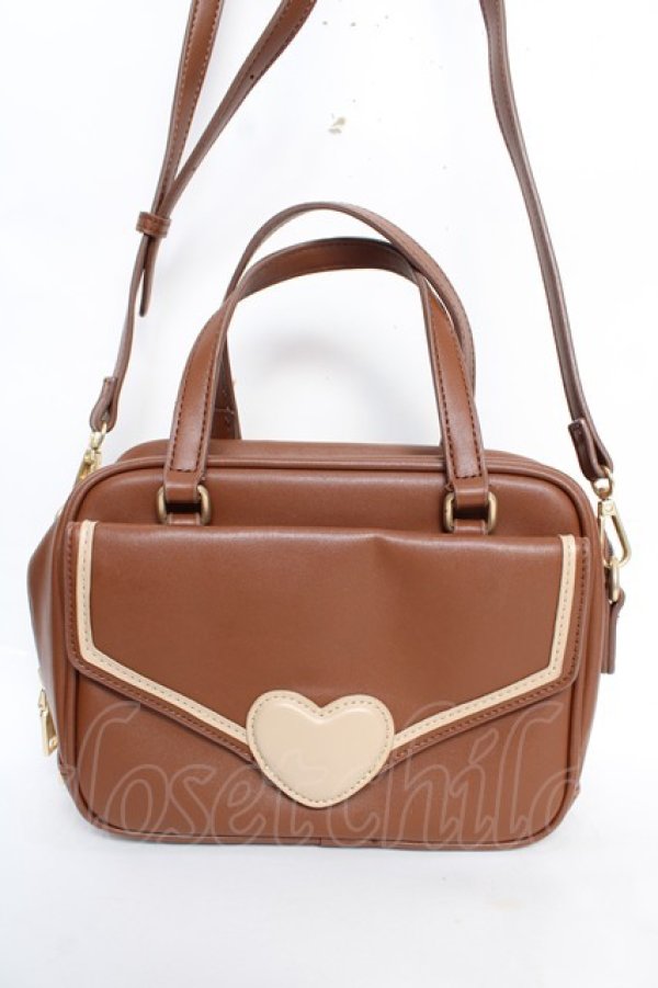 画像1: m petit by misako / レター2WAYリュック  中茶 Y-25-12-22-030-LO-BG-SZ-ZY (1)