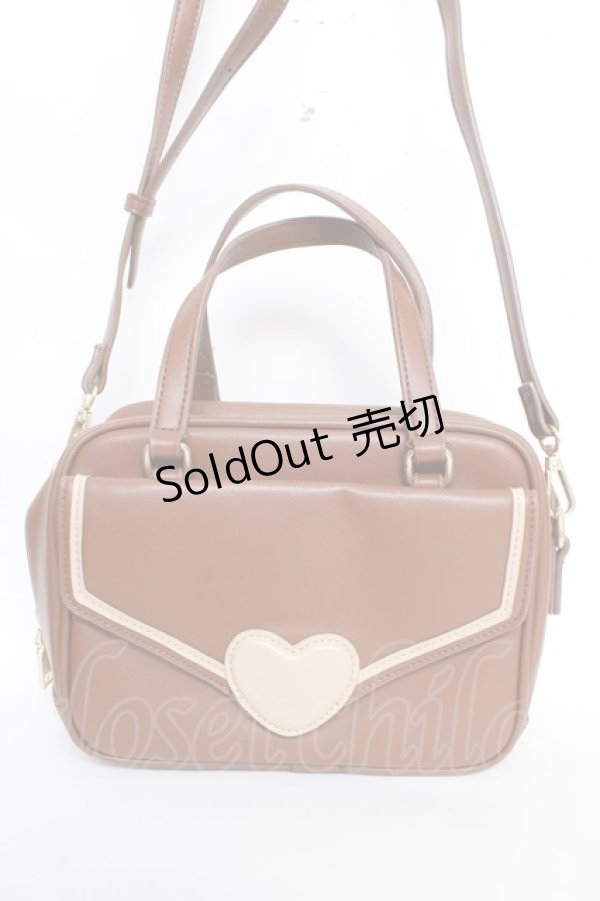 画像1: m petit by misako / レター2WAYリュック  中茶 Y-25-12-22-030-LO-BG-SZ-ZY (1)