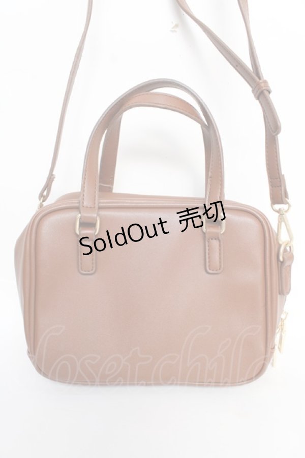 画像2: m petit by misako / レター2WAYリュック  中茶 Y-25-12-22-030-LO-BG-SZ-ZY (2)