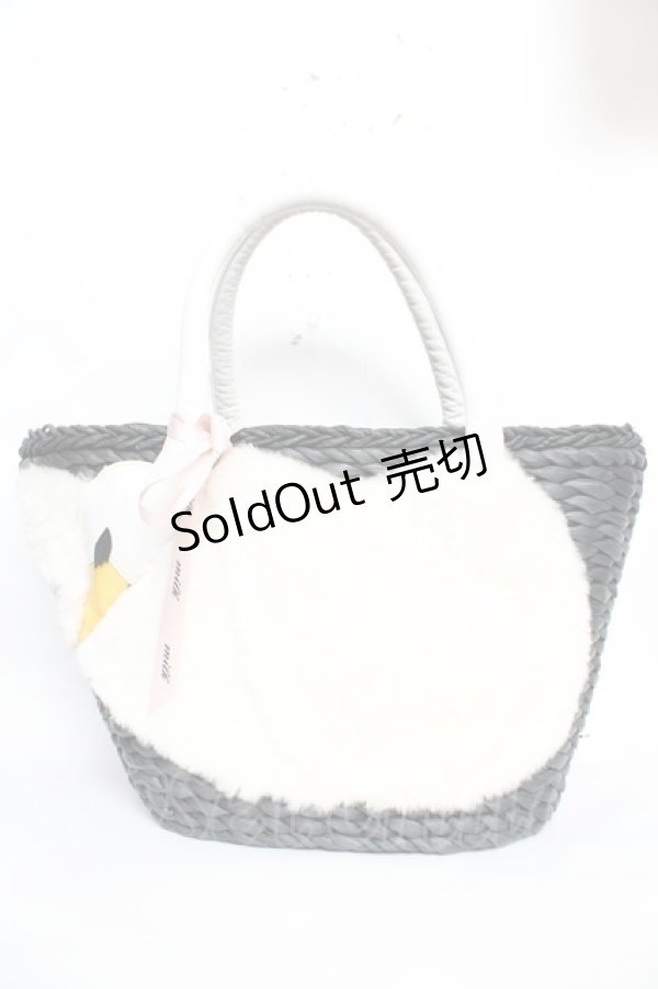 画像1: MILK / Swan Basket  ブラック Y-25-12-22-032-ML-BG-SZ-ZS (1)