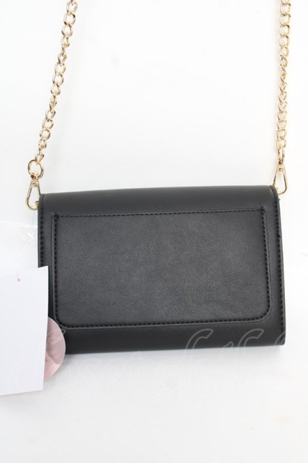 画像2: m petit by misako / リボン付きポシェット  黒 Y-25-12-22-034-LO-BG-SZ-ZY (2)