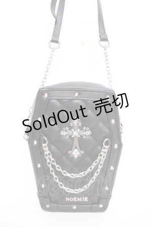 画像: NOEMIE / 棺桶キルティングショルダーバッグ  黒 Y-25-12-22-039-LO-BG-SZ-ZY