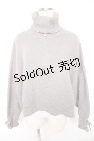 画像: axes femme / タートルネックニット  グレー Y-25-12-23-043-AX-TO-SZ-ZY