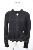 画像1: axes femme / カメオ付ペプラムニット F 黒 Y-25-12-23-048-AX-TO-SZ-ZY (1)