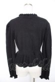 画像2: axes femme / カメオ付ペプラムニット F 黒 Y-25-12-23-048-AX-TO-SZ-ZY (2)