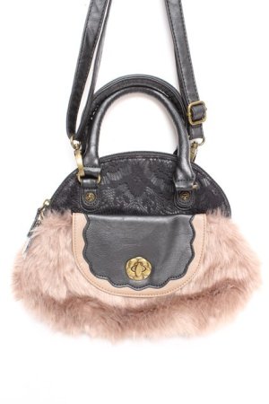 画像: axes femme / ファー使いショルダーバッグ  黒 Y-25-12-23-007-AX-BG-SZ-ZY