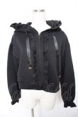 画像1: axes femme / ショート丈フリルパーカー F 黒 Y-25-12-23-059-AX-TO-SZ-ZY (1)