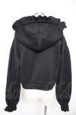 画像2: axes femme / ショート丈フリルパーカー F 黒 Y-25-12-23-059-AX-TO-SZ-ZY (2)