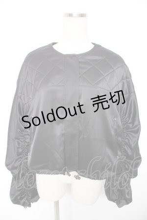 画像: axes femme / キルティングショートブルゾン F 黒 Y-25-12-23-060-AX-TO-SZ-ZS