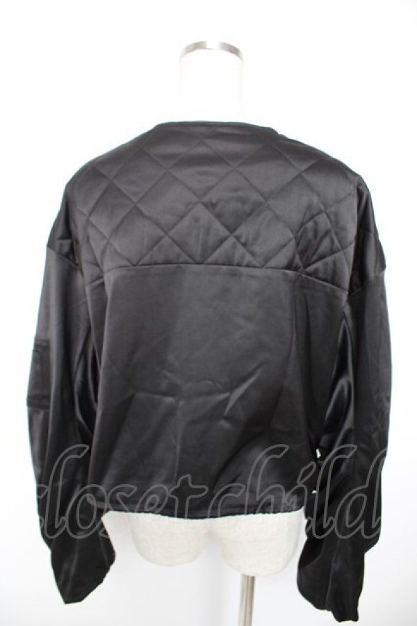 画像2: axes femme / キルティングショートブルゾン F 黒 Y-25-12-23-060-AX-TO-SZ-ZY (2)