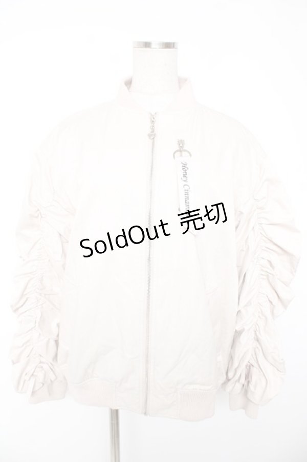 画像1: Honey Cinnamon / ボリュームスリーブMA-1 F ベージュ Y-25-12-23-078-LO-JA-SZ-ZI (1)