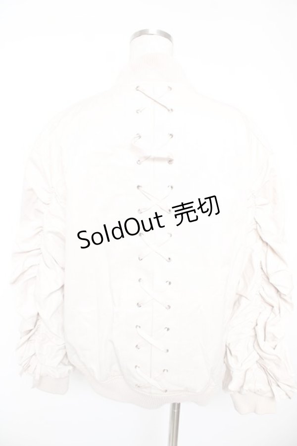 画像2: Honey Cinnamon / ボリュームスリーブMA-1 F ベージュ Y-25-12-23-078-LO-JA-SZ-ZI (2)