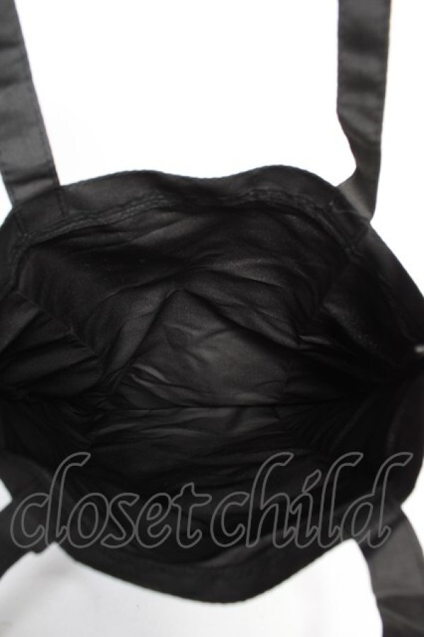 画像3: BABY, THE STARS SHINE BRIGHT / ブラックフリルトートバッグ  黒 Y-25-12-23-008-BA-BG-SZ-ZY (3)