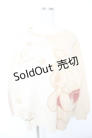 画像: 森女部落 / くまのプーさんニット L イエロー Y-25-12-23-081-LO-TO-SZ-ZY