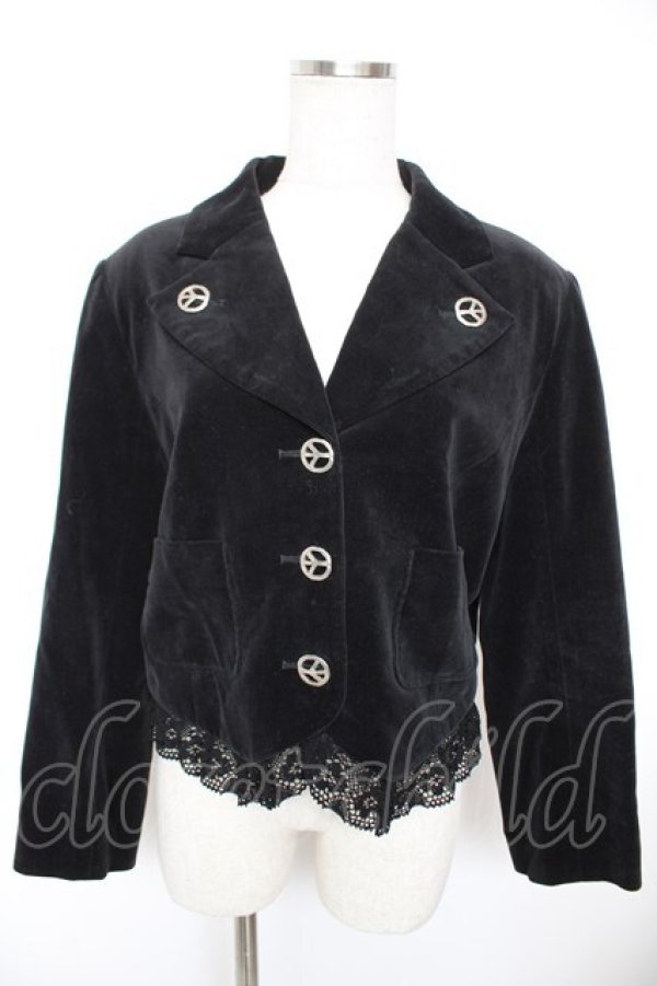 画像1: Jane Marple / 別珍ジャケット  黒 Y-25-12-23-084-JM-CO-SZ-ZY (1)