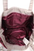 画像3: Maison de FLEUR / グレンチェックダブルリボントートバッグ  茶 Y-25-12-23-009-LO-BG-SZ-ZY (3)