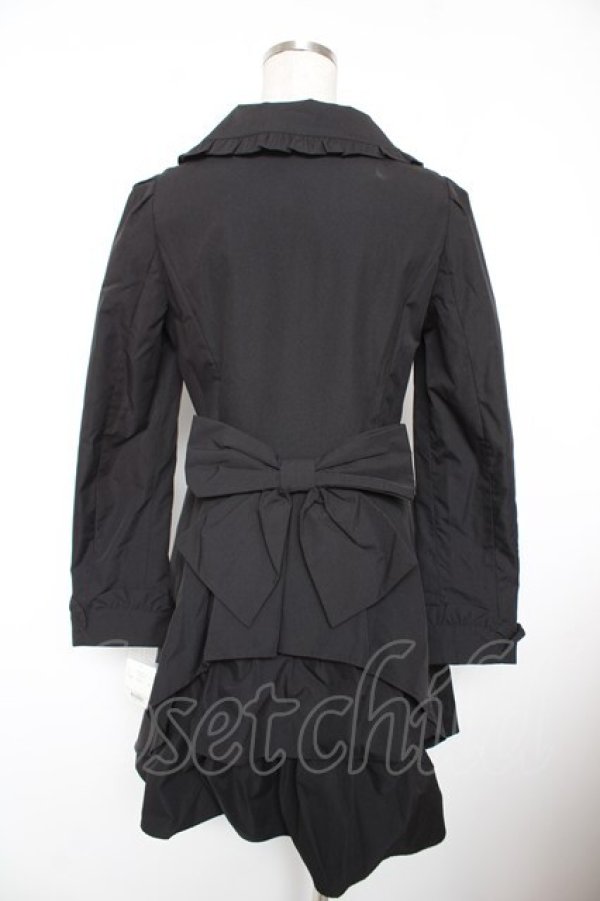 画像2: Secret Honey / バッスルスプリングコート 2 黒 Y-25-12-23-093-CA-JA-SZ-ZY (2)