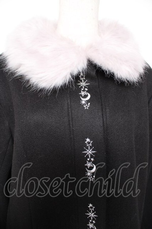 画像3: axes femme / 刺 入りコート  黒 Y-25-12-23-095-AX-CO-SZ-ZY (3)