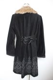 画像2: axes femme / バラ刺繍フード付コート L 黒 Y-25-12-23-096-AX-CO-SZ-ZY (2)