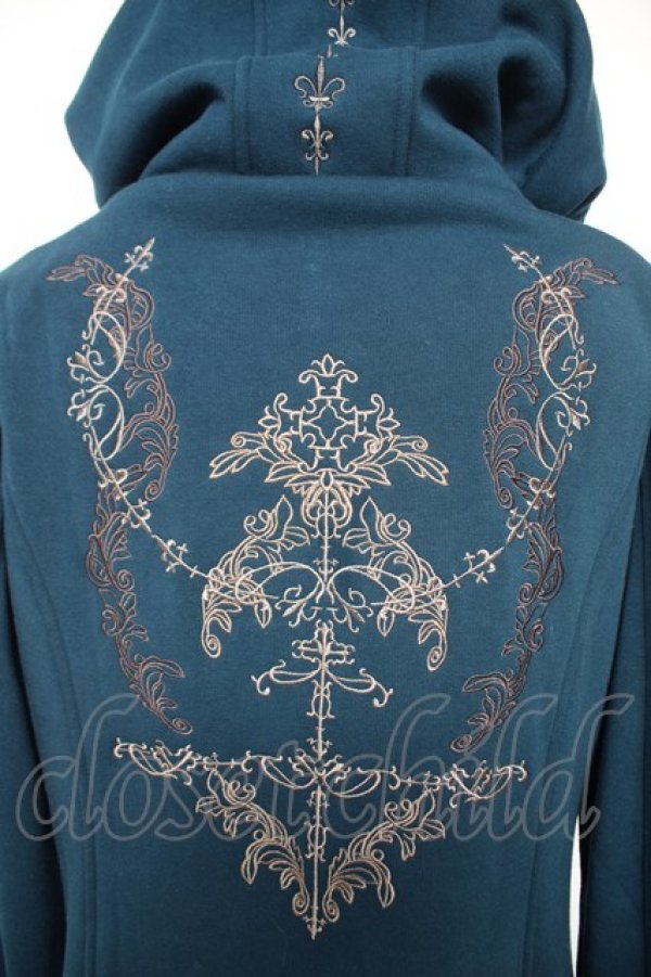 画像3: Rozen Kavalier / ハイネックフード付きロングカーディガン  ブルーグリーン Y-25-12-23-098-OO-TO-SZ-ZY (3)