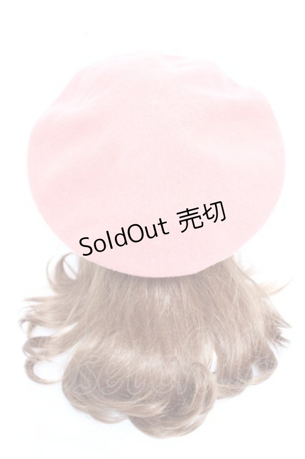 画像3: Jane Marple / ロゴエンブレムウールベレー  ピンク Y-25-12-23-010-JM-AC-SZ-ZY (3)