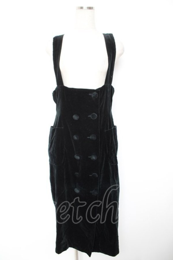 画像1: Jane Marple / 別珍ジャンパースカート M 黒 Y-25-12-23-101-JM-OP-SZ-ZY (1)