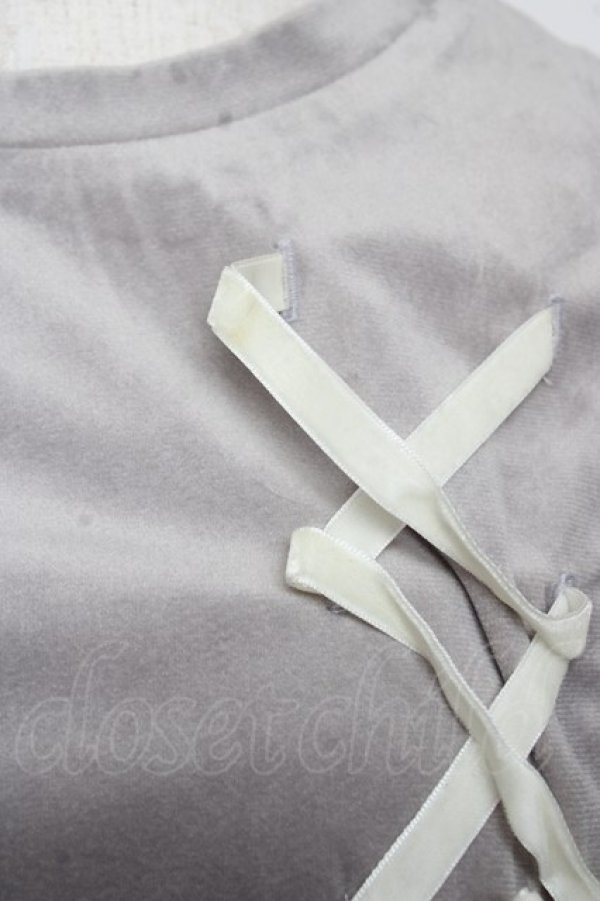 画像3: LIZ LISA / ベロアワンピース  グレー Y-25-12-23-105-LO-OP-AS-ZY (3)