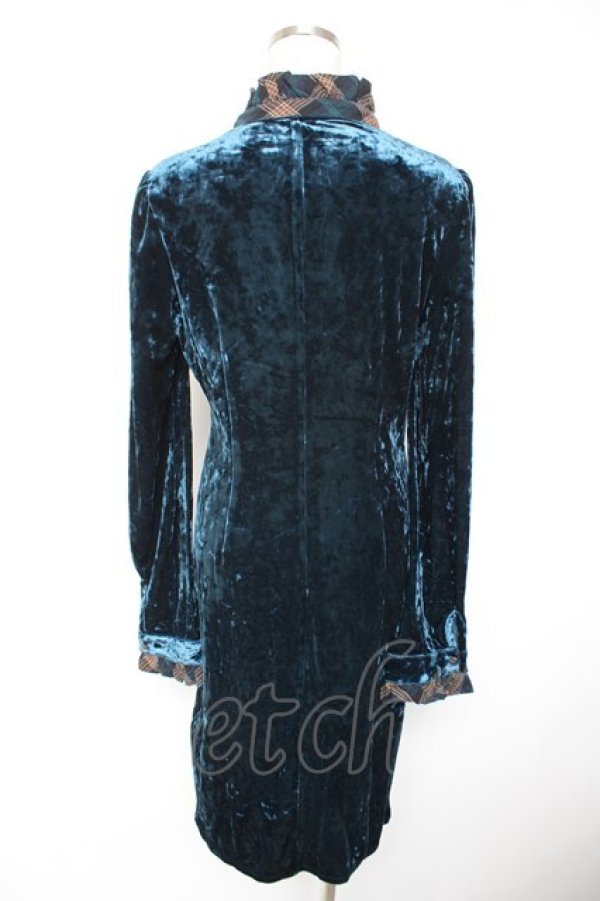 画像2: Hoshibako Works / ベルベットブラウスワンピース  ジェイブルー Y-25-12-23-106-LO-OP-SZ-ZY (2)