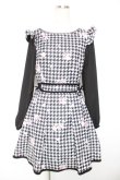 画像1: LIZ LISA / 千鳥花柄ワンピース 0 黒 Y-25-12-23-108-LO-OP-SZ-ZY (1)