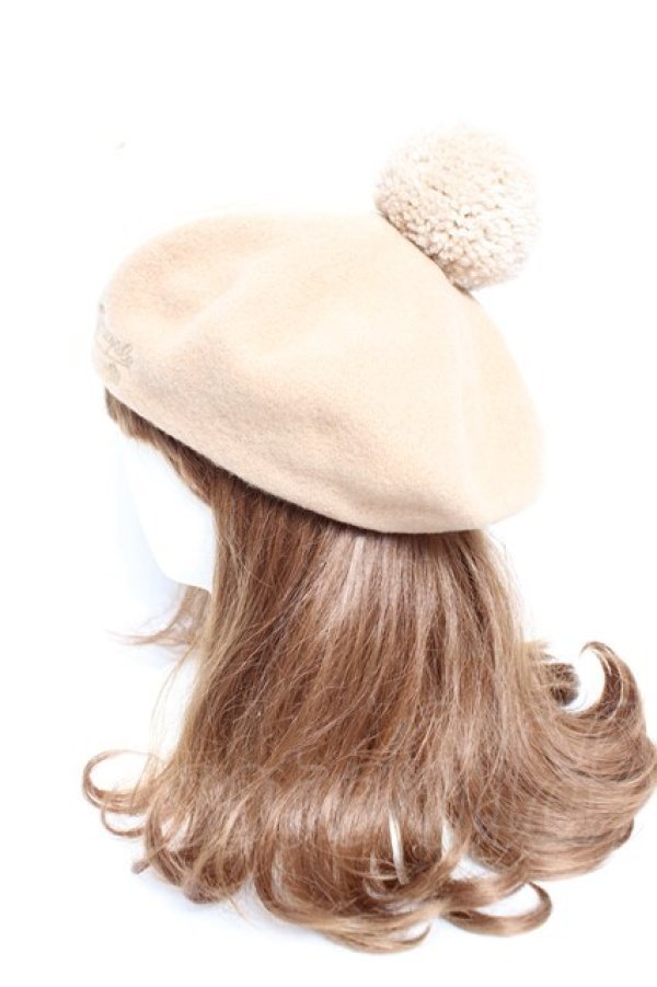 画像2: Jane Marple / HATポンポンベレー - ベージュ Y-25-12-23-011-JM-AC-SZ-ZY (2)