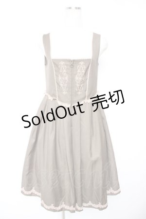 画像: axes femme / アンティーク刺繍入りワンピース M カーキ Y-25-12-23-113-AX-OP-SZ-ZY