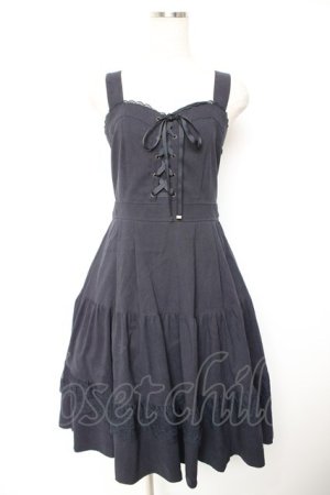 画像: axes femme / ティアードジャンドレ F 紺 Y-25-12-23-119-AX-OP-SZ-ZY