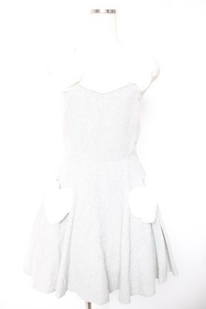 画像: Secret Honey / ファーうさ耳ワンピース  グレー Y-25-12-23-121-CA-OP-SZ-ZY