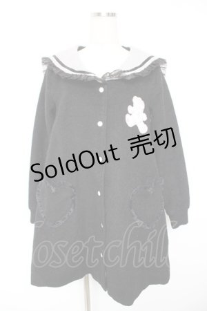 画像: Ank Rouge / くまボアアップリケAラインセーラーブルゾンコート M 黒 Y-25-12-23-125-CA-CO-SZ-ZY