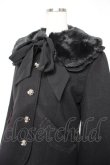 画像3: axes femme / ファー襟付編上ショートコート  黒 Y-25-12-23-128-AX-CO-SZ-ZY (3)