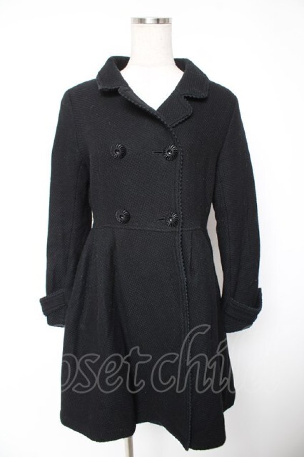 画像1: MILK / フレアコート  黒 Y-25-12-23-131-ML-CO-AS-ZY (1)