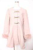 画像1: evelyn / ビット付きフレアコート M ピンク Y-25-12-23-132-LO-CO-SZ-ZY (1)