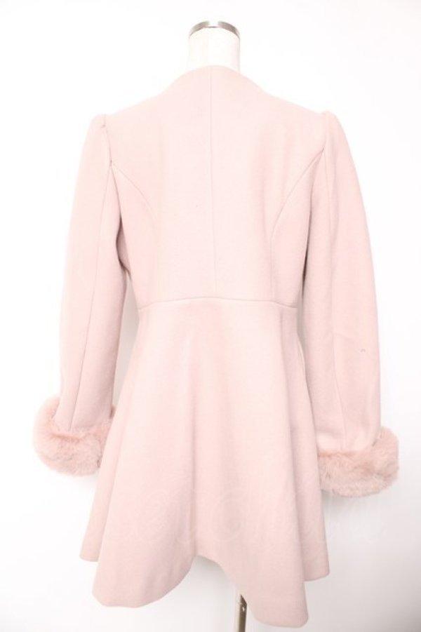 画像2: evelyn / ビット付きフレアコート M ピンク Y-25-12-23-132-LO-CO-SZ-ZY (2)