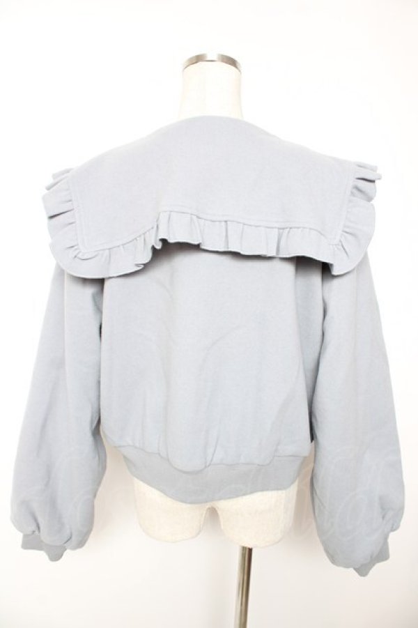 画像2: merry jenny / フリルセーラーブルゾン F アイスブルー Y-25-12-23-135-LO-CO-SZ-ZY (2)