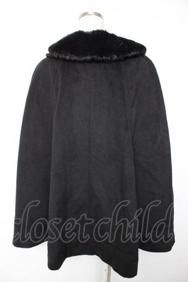 画像2: axes femme / 3WAY襟ケープコート M 黒 Y-25-12-23-136-AX-CO-SZ-ZY (2)