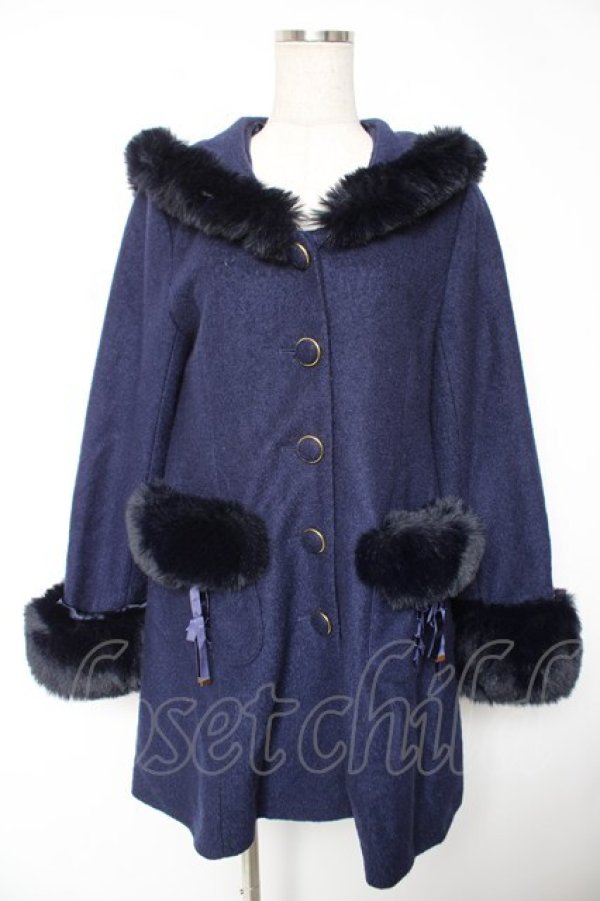 画像1: LIZ LISA / セーラー襟コート 0 紺 Y-25-12-23-137-LO-CO-SZ-ZY (1)