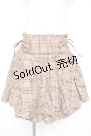 画像: axes femme POETIQUE / レースアップデザインスカパン M ブラウン Y-25-12-23-141-AX-PA-SZ-ZY