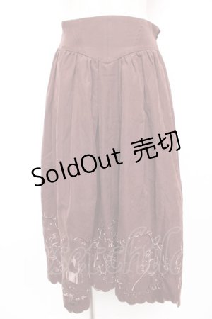 画像: axes femme / 眠れる森の美女/スカート M チャ Y-25-12-23-151-AX-SK-SZ-ZS