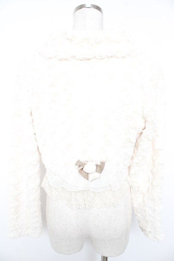 画像2: axes femme / ファーショートボレロ  生成り Y-25-12-23-024-AX-TO-SZ-ZY (2)