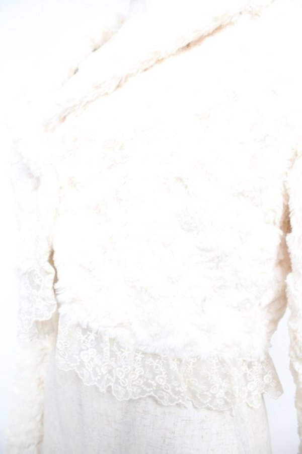 画像3: axes femme / ファーショートボレロ  生成り Y-25-12-23-024-AX-TO-SZ-ZY (3)