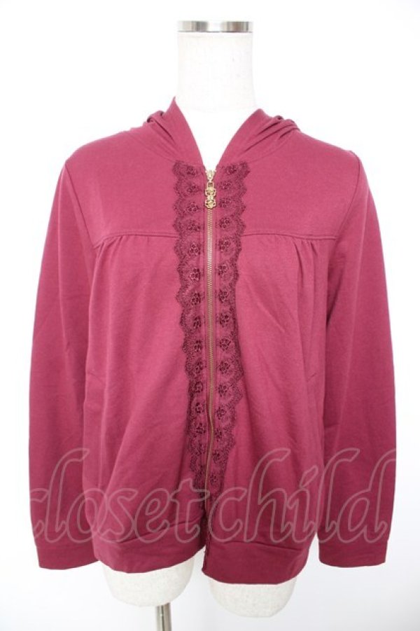 画像1: axes femme / バックシャンパーカー M ワイン Y-25-12-23-034-AX-TO-SZ-ZY (1)