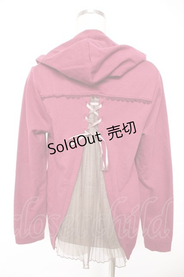 画像2: axes femme / バックシャンパーカー M ワイン Y-25-12-23-034-AX-TO-SZ-ZS (2)