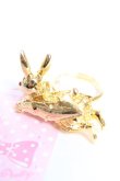 画像1: Angelic Pretty / Midnight Bunnyリング  ゴールド Y-25-12-25-001-AP-AC-SZ-ZY (1)